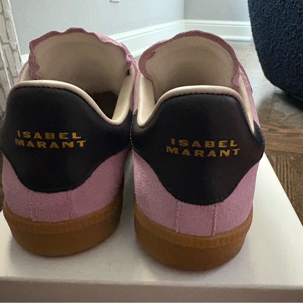 Isabel Marant Beth Sneaker in Pink/Silver - Picture 4 of 9